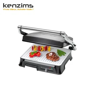 Clatronic Multi Grill Barbecue Panini KG 3571 2000 W Noir & Argent