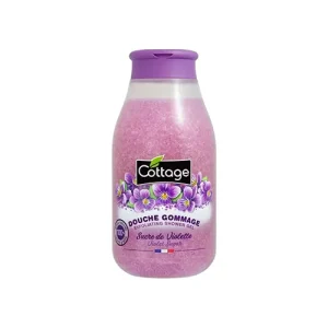 Cottage Douche Gommage – Sucre De Violette Grains 100% Naturels – 250 Ml