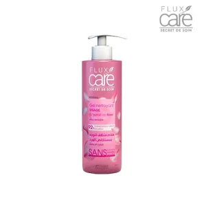 Flux Care Gel Nettoyant Visage À L’extrait De Rose 390 Ml