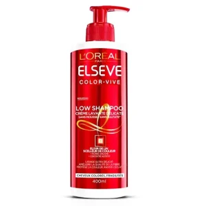 L’Oréal Elsève Low Shampoo Color Vive Crème Lavante Délicate pour Cheveux Colorés 400 ml