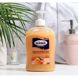 Milmil Savon Liquide Yaourt & Pêche 500mL