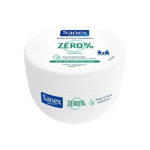 Sanex Crème Hydratante Visage & Corps - Zéro % - Peaux Sèches & Déshydratées - 250Ml
