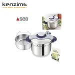 Seb Cocotte Minute Clipso Minut Perfect P462070 6L Gris violet