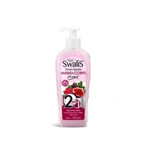 Swalis Savon Liquide 2EN1 Mains Et Corps Adoucissant 400ml